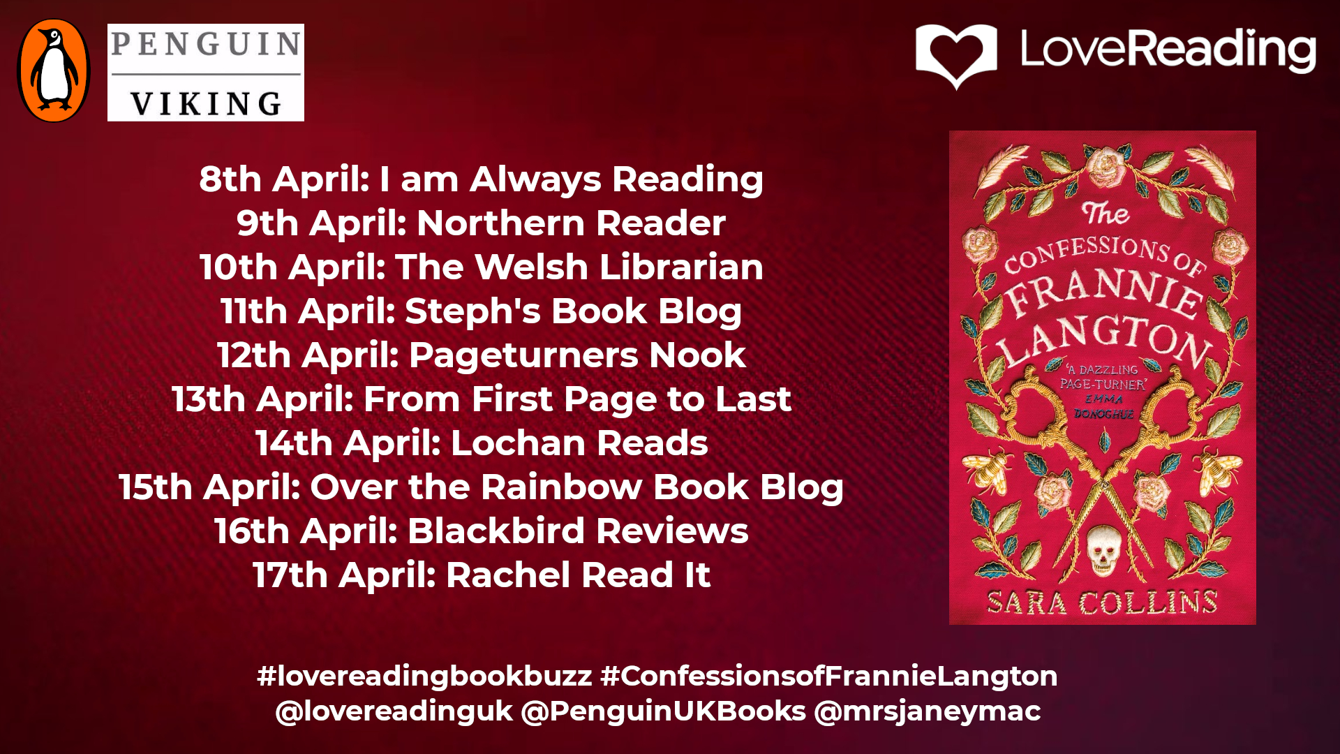 The Confession of Frannie Langton Ambassador Book Buzz Poster